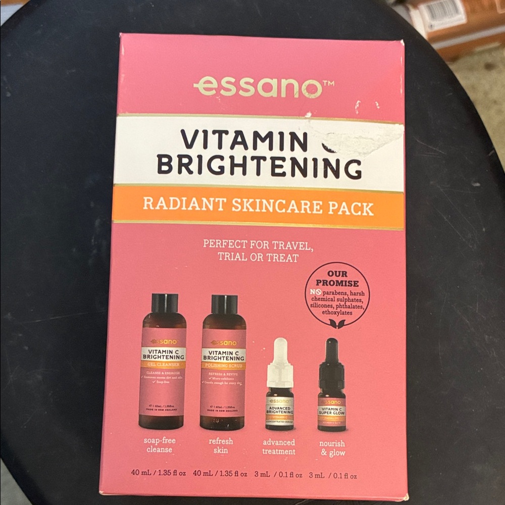 Vitamin Brightening Essano Skincare travel size cruelty free no parabens NIB New